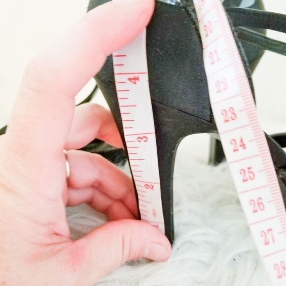 Nina leather sole heels open toe sparkle - Picture 2 of 5